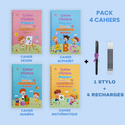 CAHIERS MAGIQUES  |  AIDEZ VOS ENFANTS A AMELIORER LEURS  ECRITURES