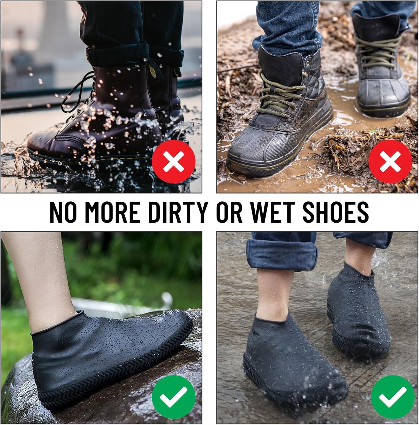 RainShield™ | Couvre-chaussures Imperméables Réutilisables
