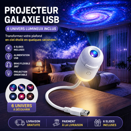 GalaxyLight™ | Projecteur Étoilé avec 6 Slides Incluses