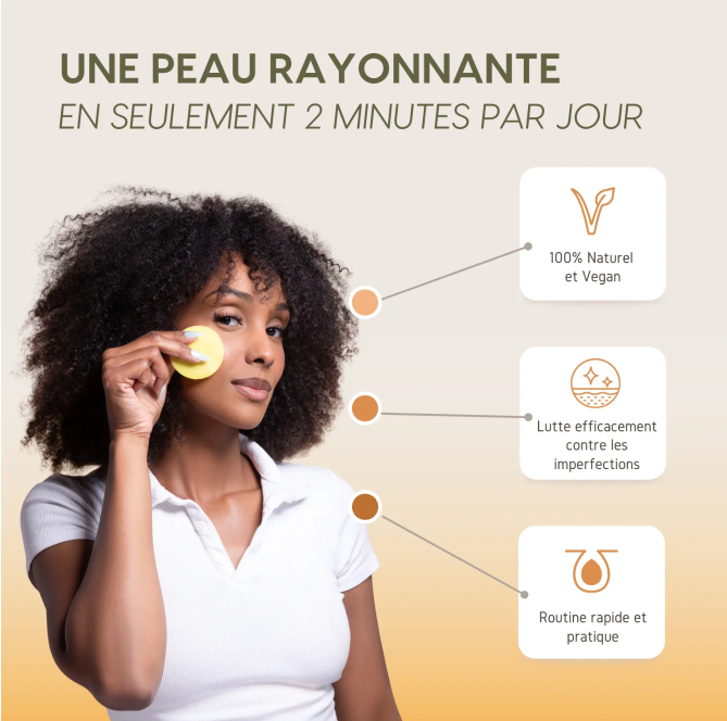 MOIKA™ Cotons Nettoyants à l’Acide Kojique & au Curcuma (50 cotons)