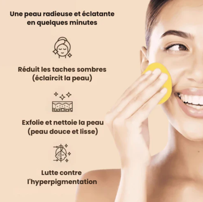 MOIKA™ Cotons Nettoyants à l’Acide Kojique & au Curcuma (50 cotons)