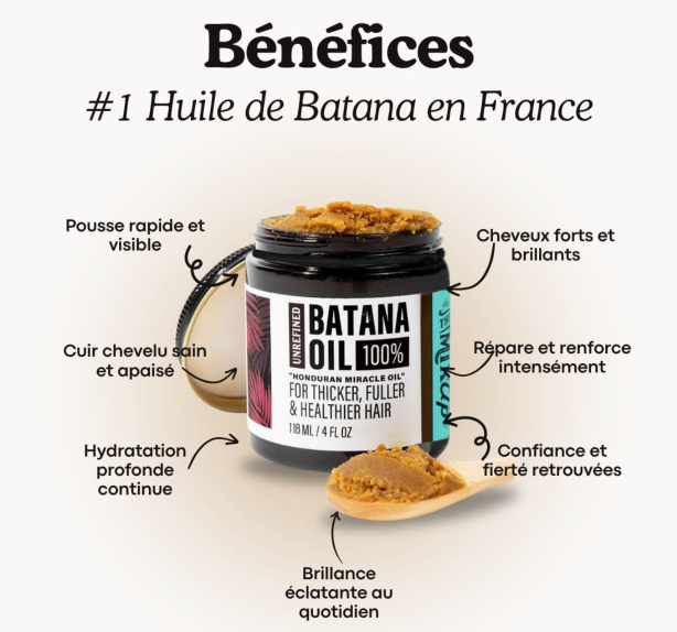 😍Pure Batana - Boostez la croissance de vos cheveux en quelque semaines