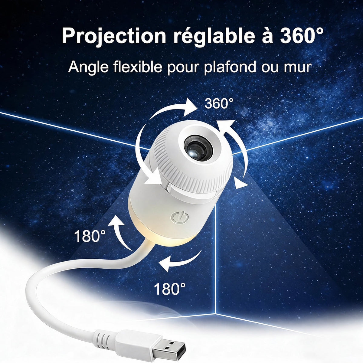 GalaxyLight™ | Projecteur Étoilé avec 6 Slides Incluses